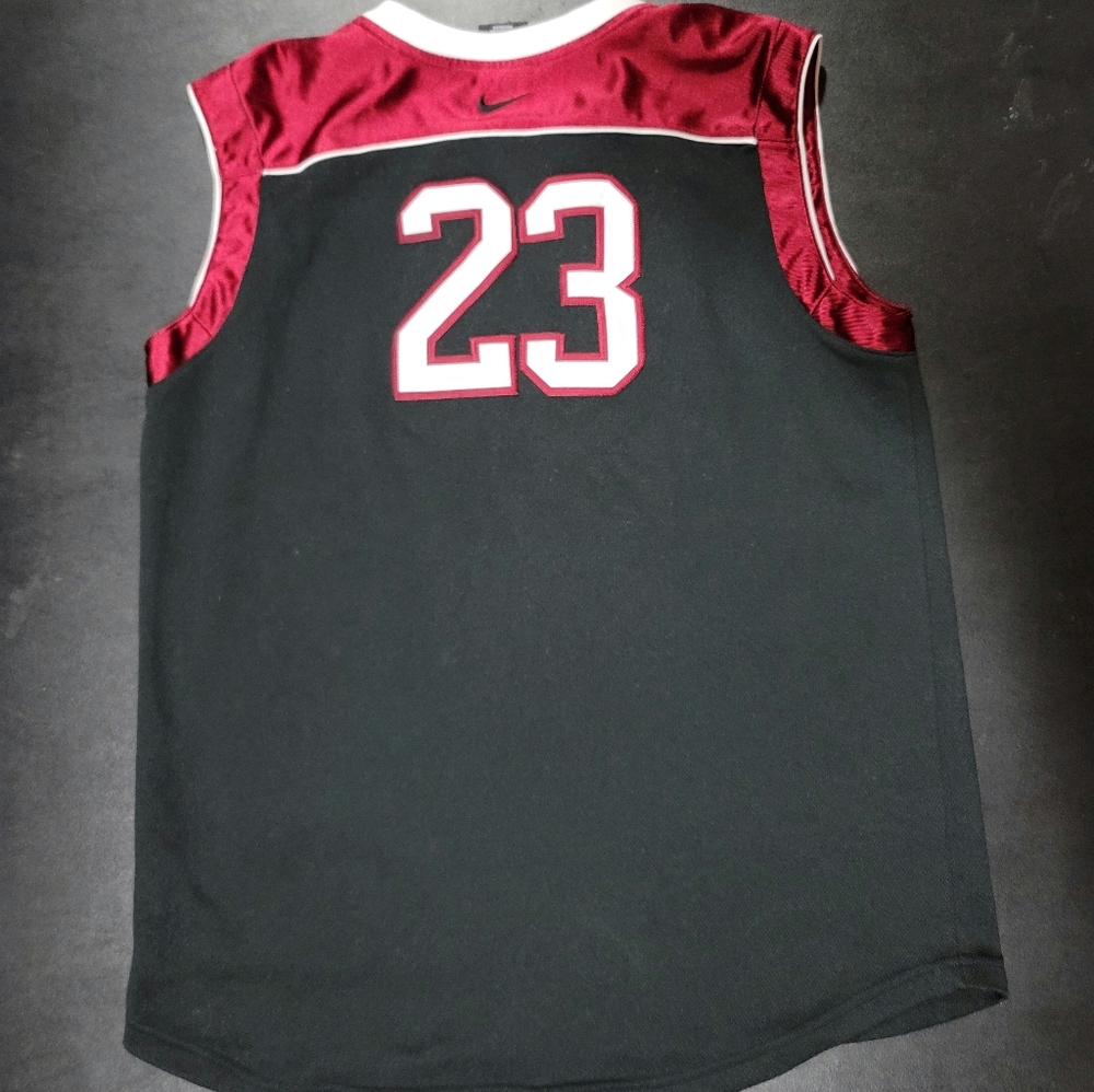 LeBron James basketball jersey, with his high school stats. - Picture 2 of 6